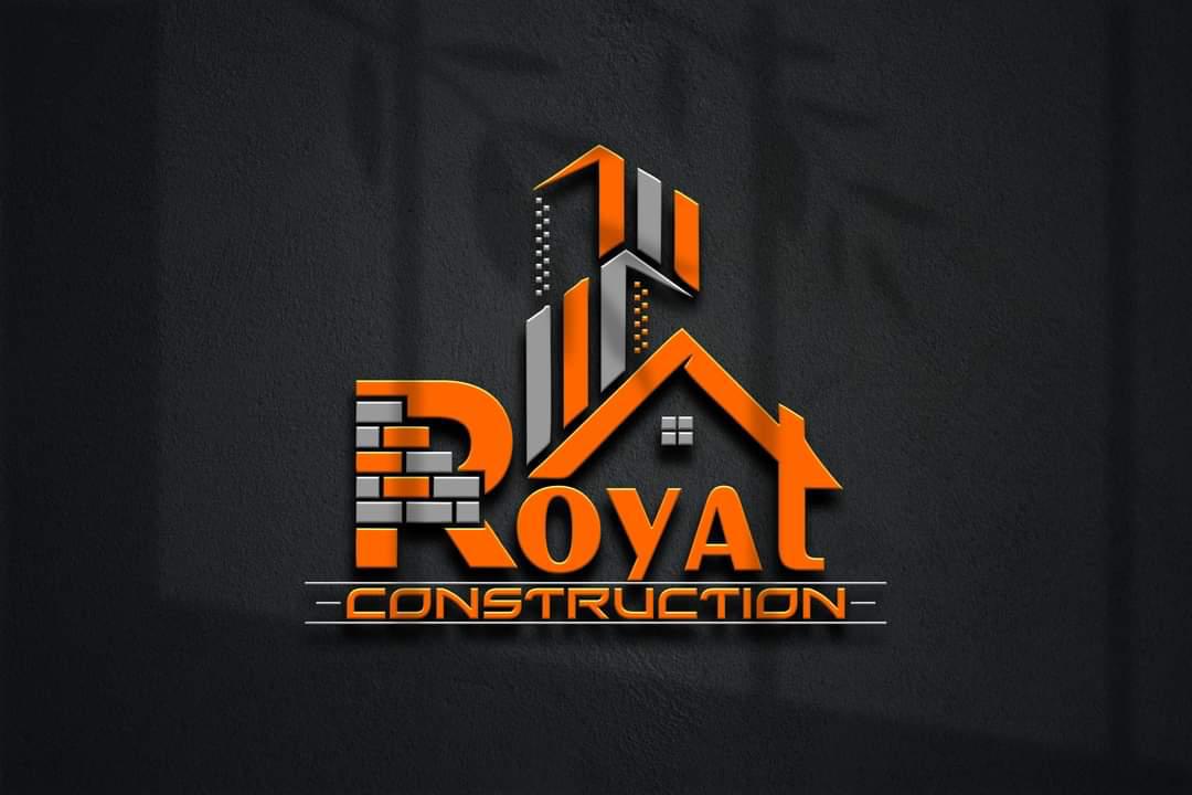 Royal Construction logo design sample